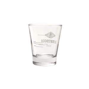 La Marzocco Home Shotglas mit Logo und ml-Skala (25 ml, 30 ml, 35 ml) – ideal zur präzisen Kontrolle von Espresso-Shots; Teil eines 6er Sets für Barista-Anwendungen.