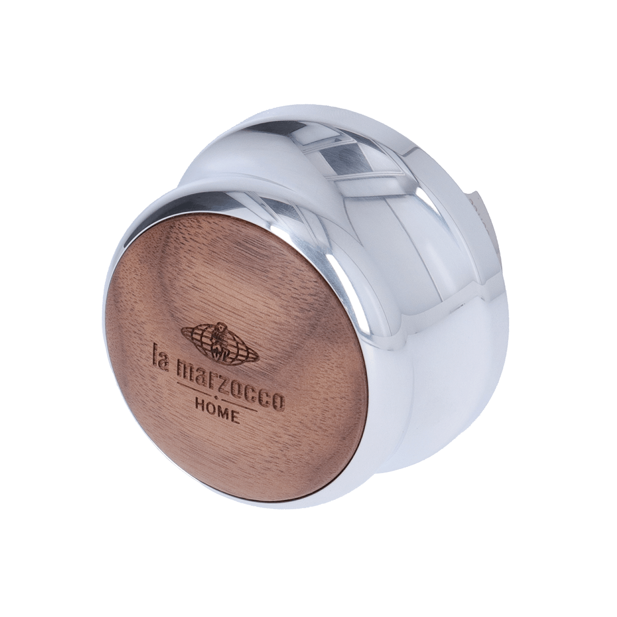 La Marzocco Leveler mit hölzerner Oberseite – Espresso-Verteiler mit elegantem Walnussholz-Top