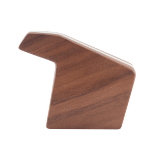 Hochwertiger Brühgruppenhebel aus dunklem Holz mit Metalleinlage – stilvolles Ersatzteil für La Marzocco Espressomaschinen