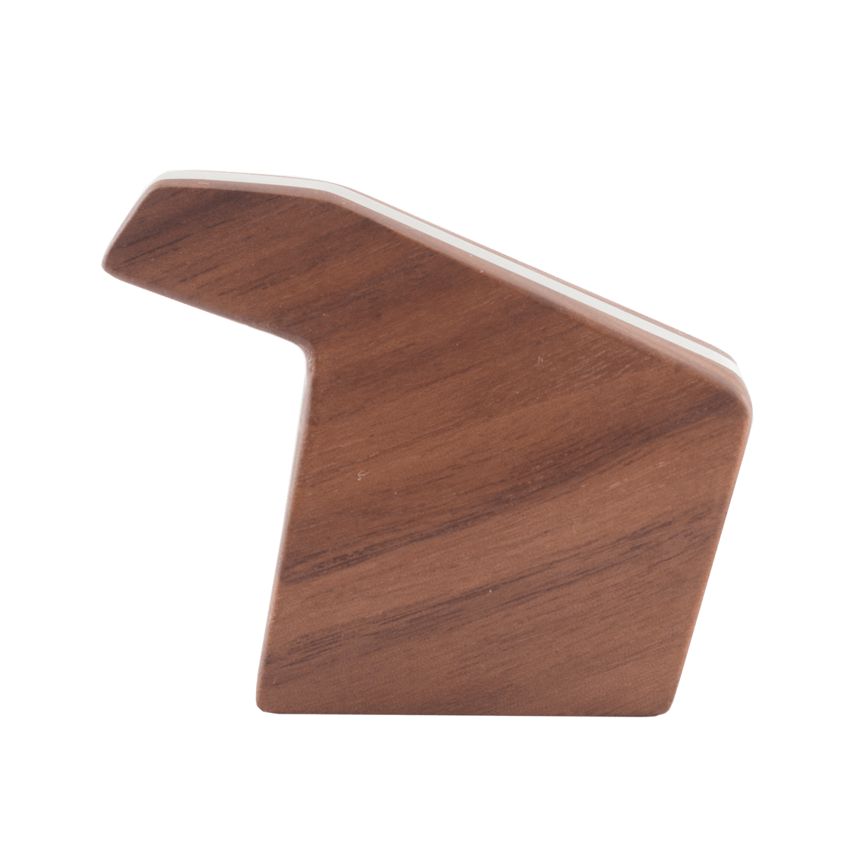 Hochwertiger Brühgruppenhebel aus dunklem Holz mit Metalleinlage – stilvolles Ersatzteil für La Marzocco Espressomaschinen