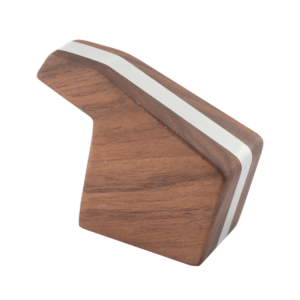 Hochwertiger Brühgruppenhebel aus dunklem Holz mit Metalleinlage – stilvolles Ersatzteil für La Marzocco Espressomaschinen