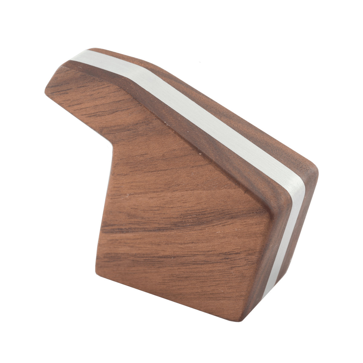 Hochwertiger Brühgruppenhebel aus dunklem Holz mit Metalleinlage – stilvolles Ersatzteil für La Marzocco Espressomaschinen