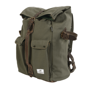 Robuster Canvas-Rucksack in Olivgrün mit La Marzocco Patch – ideal für Baristas, die auch unterwegs nicht auf Stil und Funktionalität verzichten möchten. Perfekt geeignet als Transportlösung für Barista Tools, Zubehör für die Kaffeezubereitung oder als stilvolles Café-Equipment im Alltag.