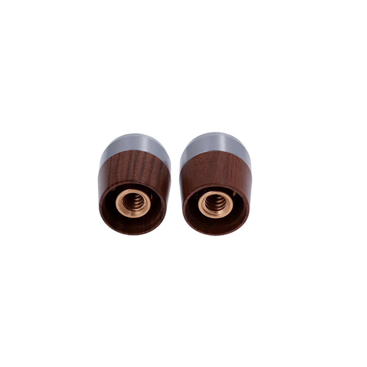 Linea Mini Dampf-Drehgriffe aus Walnussholz von La Marzocco – zwei hochwertige Ersatzteile für die professionelle Siebträgermaschine