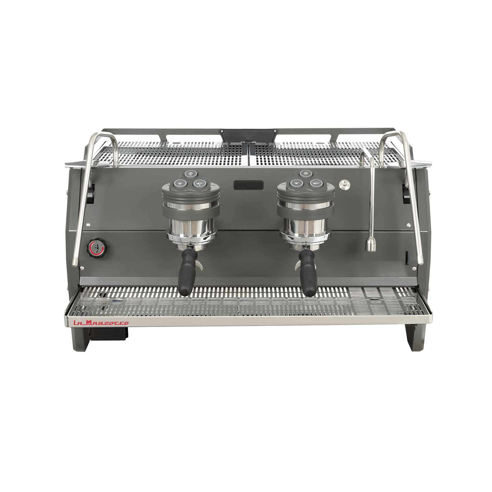 La Marzocco Kaffeemaschine mit Dual-Brühgruppen – leistungsstarkes Modell für den professionellen Einsatz in der Gastronomie. Robuste Verarbeitung, moderne Technologie und intuitive Bedienung für perfekte Kaffee- und Espressozubereitung