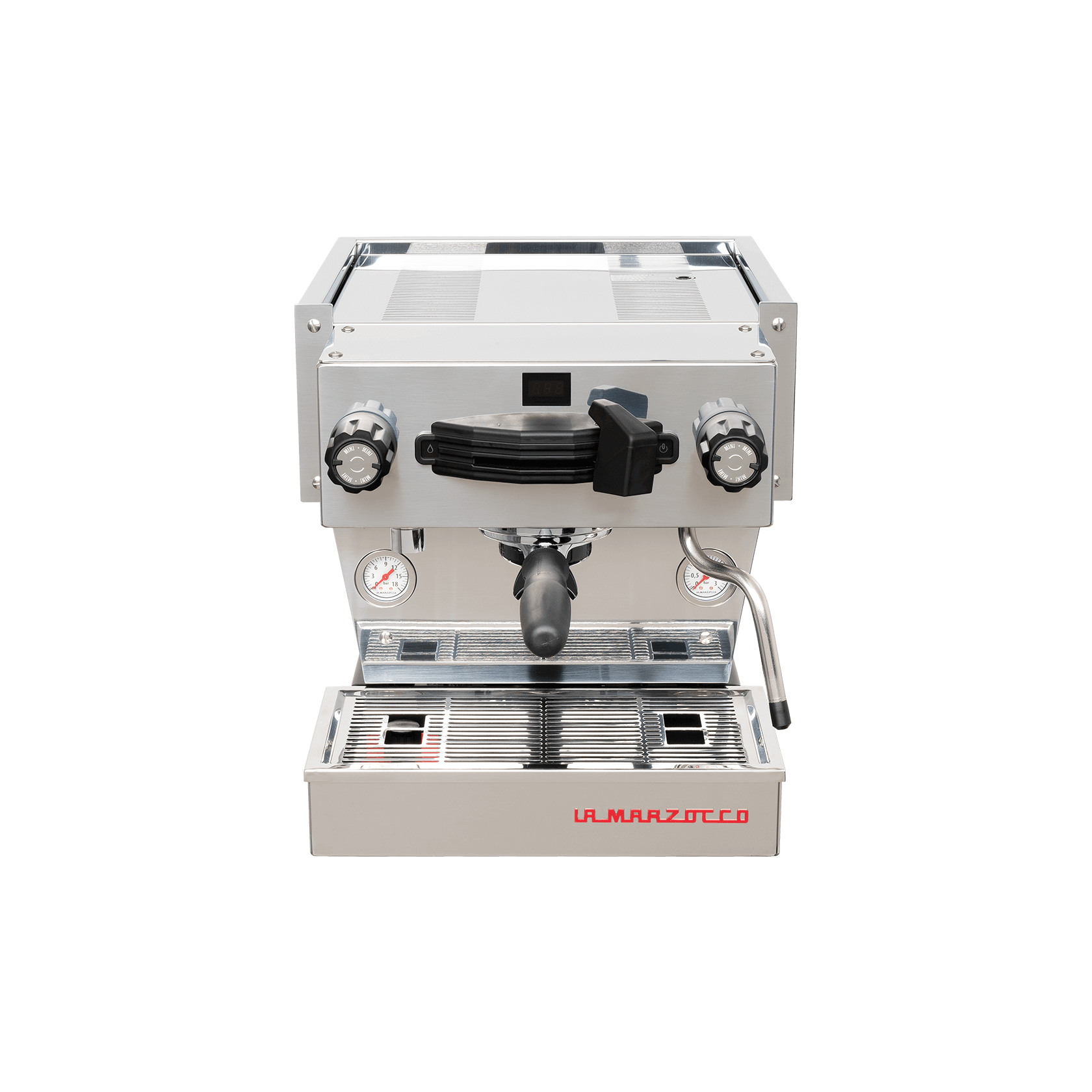La Marzocco Linea Mini in Silber – hochwertige Espressomaschine im klassischen Design, ideal für Gastronomie und anspruchsvolle Baristas zu Hause. Mit Siebträger und professioneller Ausstattung für perfekten Kaffeegenuss.