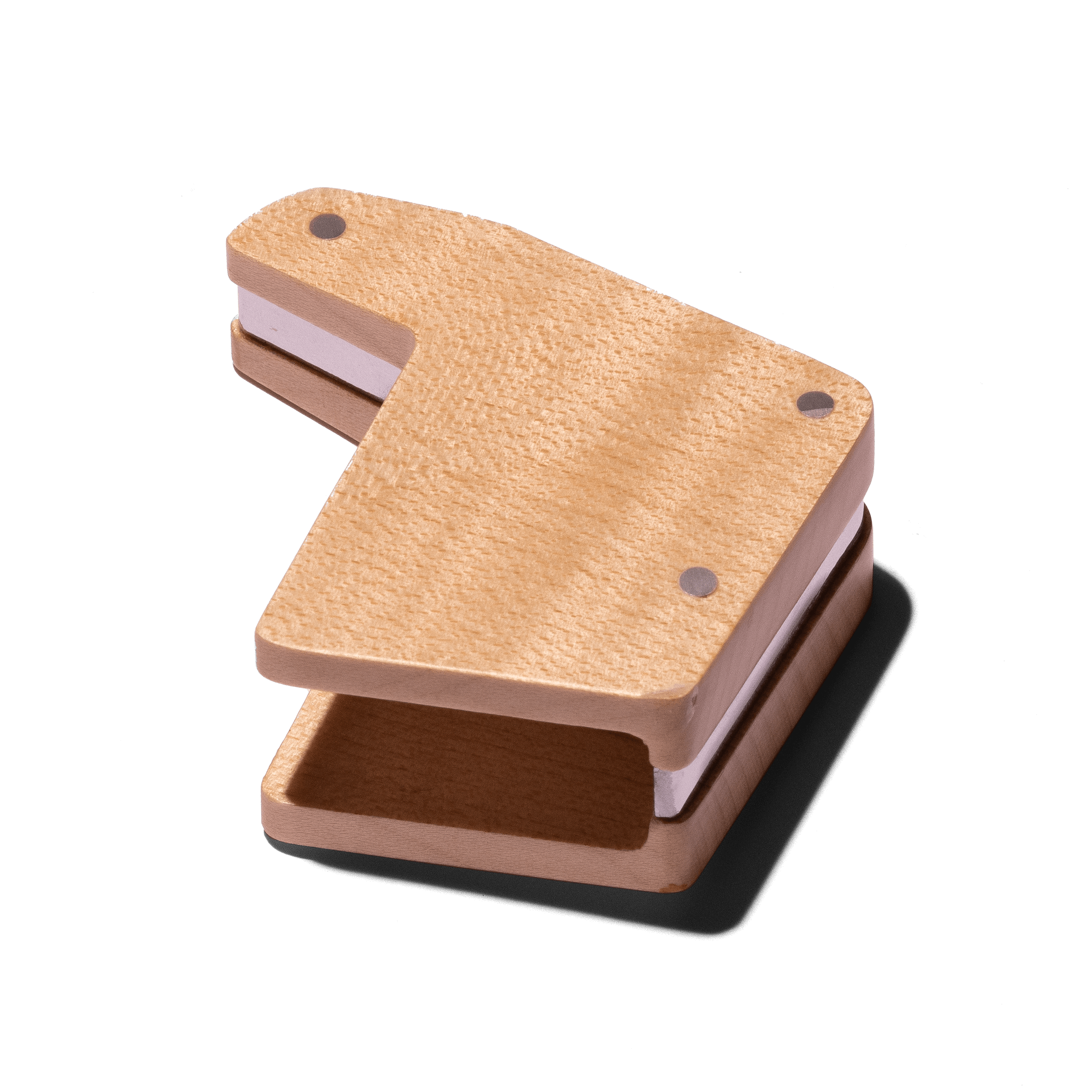 Paddel aus hellem Ahornholz mit Metallelement zur manuellen Steuerung der Wasserzufuhr an La Marzocco Linea Mini Espressomaschinen, Teil des Customization Kits für Gastronomie und hochwertige Kaffeezubereitung zu Hause