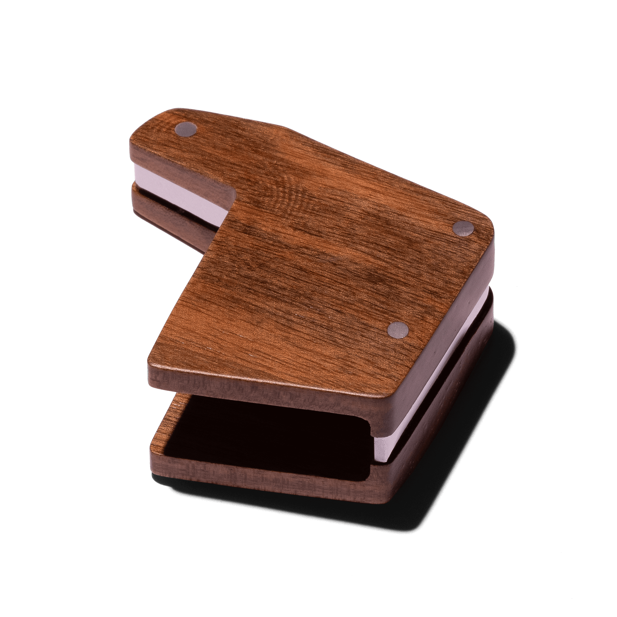 Paddel aus dunklem Holz mit Metalleinsatz zur Steuerung der Wasserzufuhr an La Marzocco Linea Mini Espressomaschinen, Bestandteil des Customization Kits für professionelle Kaffeezubereitung zu Hause und in der Gastronomie